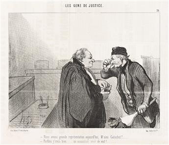 HONORÉ DAUMIER Les Gens de Justice.